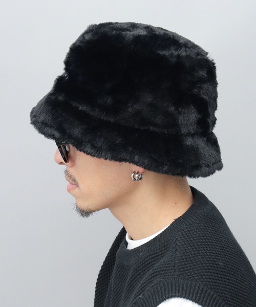 VISION STREET WEAR(ヴィジョンストリートウェア)の「ファーバケットハット(ハット・メンズ・ブラック/レオパード・FREE)」の6枚目の写真