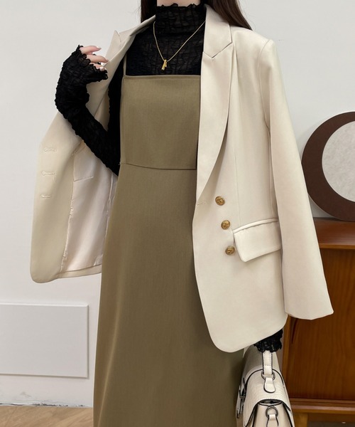 マキシ丈 キャミワンピ ドレス カットアウト スリット 肌見せ ♪ 男ウケ確定な夏のモテ服】深スリットで色っぽく美脚見せな
