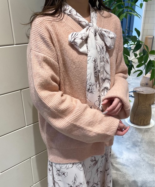 mysty woman（ミスティウーマン）の「【WEB限定】アイスクリームVネックニット　102204（ニット/セーター・レディース・グレー系その他/桜/ピンク/チョコ/ホワイト系その他/パープル系その他/ベージュ系その他/グリーン系その他・FREE）」の16枚目の写真