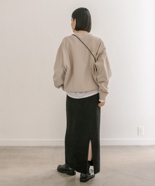 RIVE DROITE（リヴドロワ）の「セットアップ可能/フェザーラメスカート（スカート・レディース・ブラック/ブラウン・FREE）」の8枚目の写真