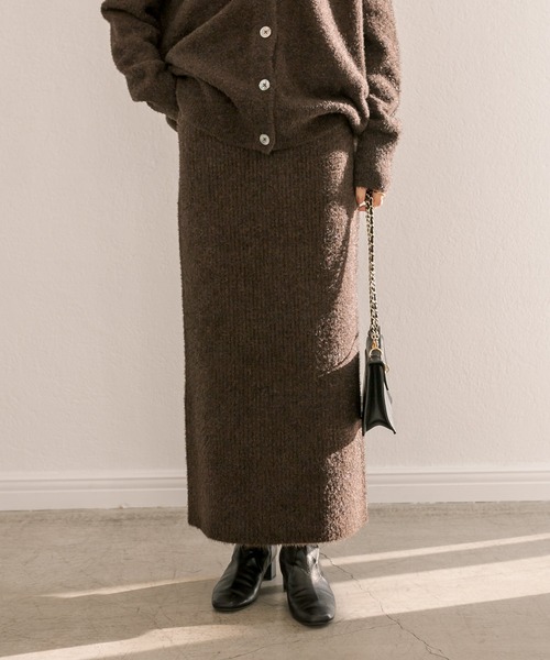 RIVE DROITE（リヴドロワ）の「セットアップ可能/フェザーラメスカート（スカート・レディース・ブラック/ブラウン・FREE）」の18枚目の写真