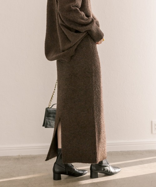 RIVE DROITE（リヴドロワ）の「セットアップ可能/フェザーラメスカート（スカート・レディース・ブラック/ブラウン・FREE）」の19枚目の写真