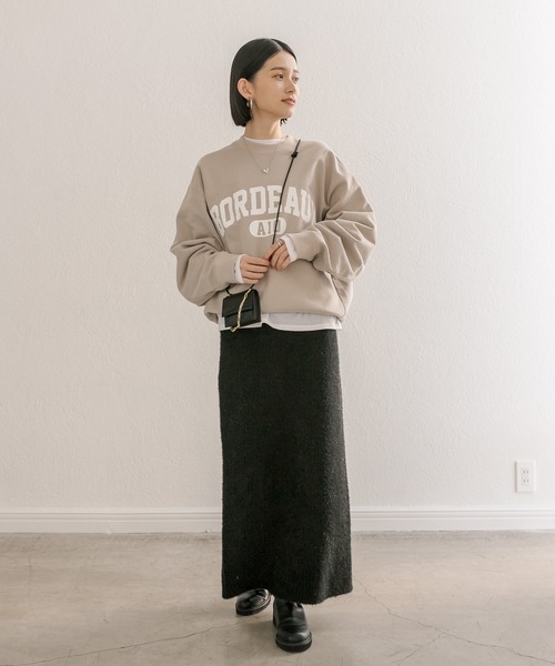 RIVE DROITE（リヴドロワ）の「セットアップ可能/フェザーラメスカート（スカート・レディース・ブラック/ブラウン・FREE）」の4枚目の写真