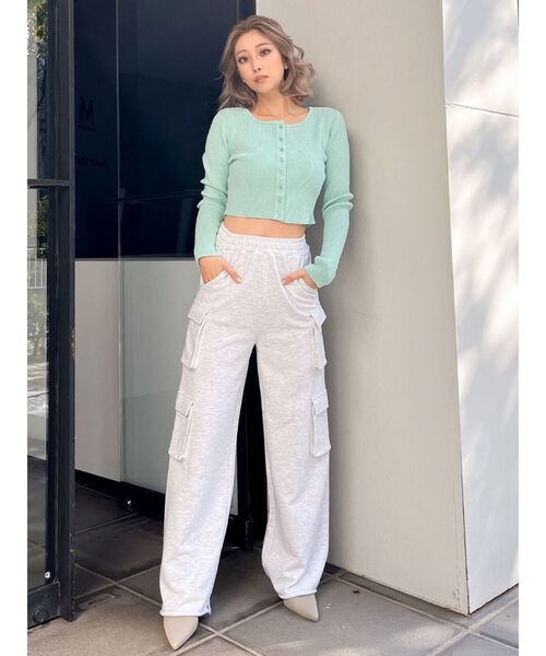 GYDA(ジェイダ)の「ラメモールニットカーディガン(カーディガン/ボレロ・レディース・オフホワイト/ミント/ラベンダー・FREE)」の10枚目の写真