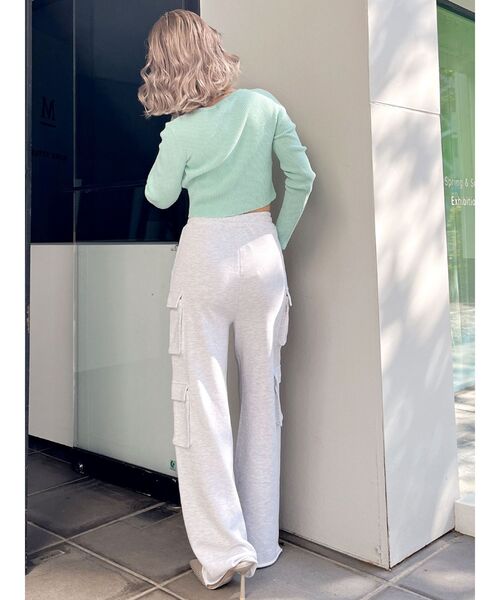 GYDA(ジェイダ)の「ラメモールニットカーディガン(カーディガン/ボレロ・レディース・オフホワイト/ミント/ラベンダー・FREE)」の12枚目の写真