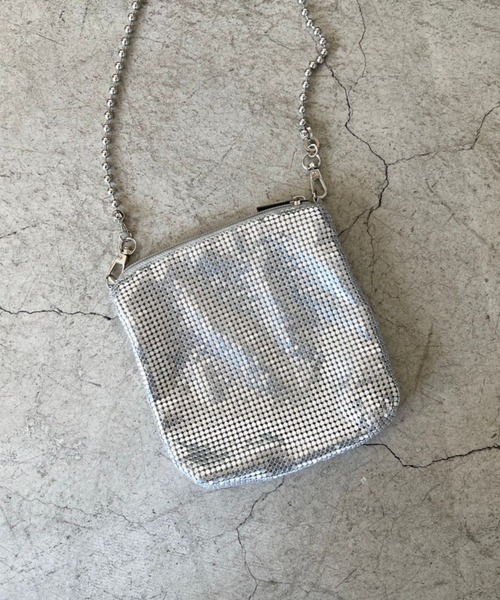 Me%（ミィパーセント）の「メタルメッシュポーチショルダー　103417（ショルダーバッグ・レディース・ブラック/ゴールド/シルバー・FREE）」の15枚目の写真