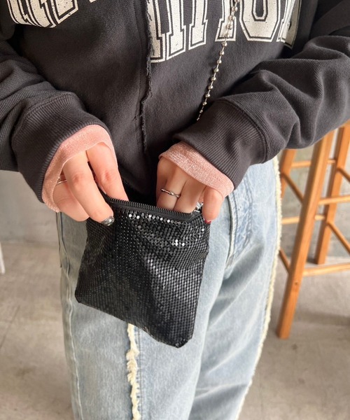 Me%（ミィパーセント）の「メタルメッシュポーチショルダー　103417（ショルダーバッグ・レディース・ブラック/ゴールド/シルバー・FREE）」の21枚目の写真