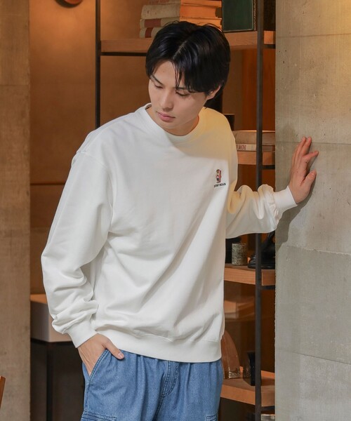 BEAMS HEART(ビームスハート)の「サーフベアー ビッグ スウェット(スウェット・メンズ・ホワイト/ナチュラル・LARGE/SMALL/MEDIUM)」の6枚目の写真