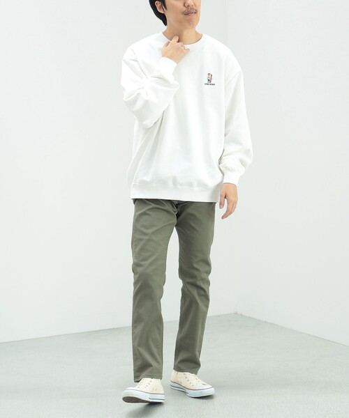 BEAMS HEART(ビームスハート)の「サーフベアー ビッグ スウェット(スウェット・メンズ・ホワイト/ナチュラル・LARGE/SMALL/MEDIUM)」の7枚目の写真