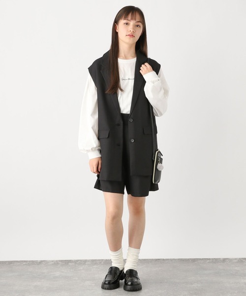 GLOBAL WORK（グローバルワーク）の「イージーケアセットアップ/995571（セットアップ・キッズ・ブラック/グレイッシュベージュ・130cm/140cm/150cm/160cm/170cm）」の20枚目の写真