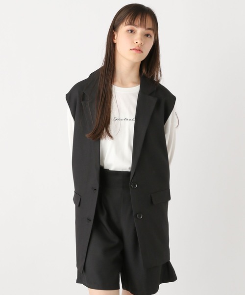 GLOBAL WORK（グローバルワーク）の「イージーケアセットアップ/995571（セットアップ・キッズ・ブラック/グレイッシュベージュ・130cm/140cm/150cm/160cm/170cm）」の11枚目の写真