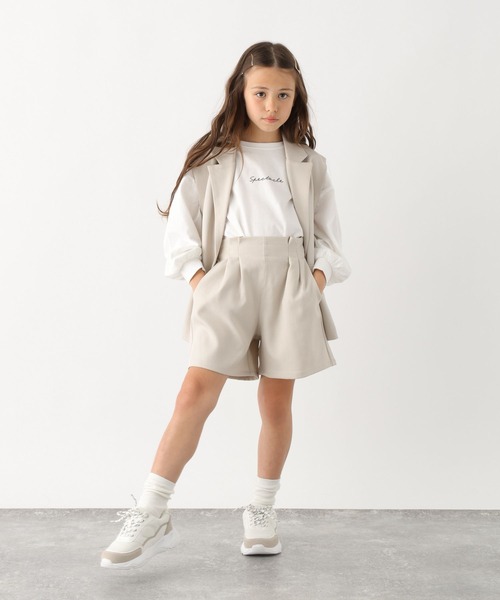 GLOBAL WORK（グローバルワーク）の「イージーケアセットアップ/995571（セットアップ・キッズ・ブラック/グレイッシュベージュ・130cm/140cm/150cm/160cm/170cm）」の16枚目の写真