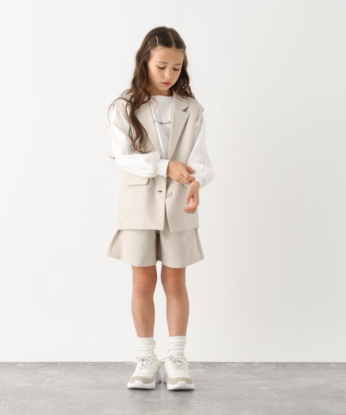 GLOBAL WORK（グローバルワーク）の「イージーケアセットアップ/995571（セットアップ・キッズ・ブラック/グレイッシュベージュ・130cm/140cm/150cm/160cm/170cm）」の21枚目の写真