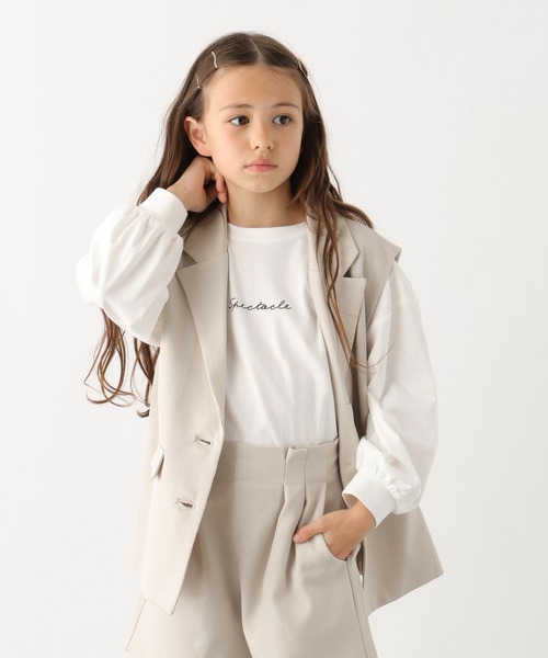 GLOBAL WORK（グローバルワーク）の「イージーケアセットアップ/995571（セットアップ・キッズ・ブラック/グレイッシュベージュ・130cm/140cm/150cm/160cm/170cm）」の4枚目の写真