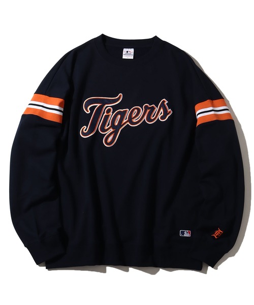 MLB(メジャーリーグベースボール)の「【MLB/メジャーリーグベースボール】袖ライン プルオーバーロゴスウェット(スウェット・メンズ・ホワイト/ネイビー/グリーン/アッシュグレー/ブラック・M/L/LL)」の5枚目の写真