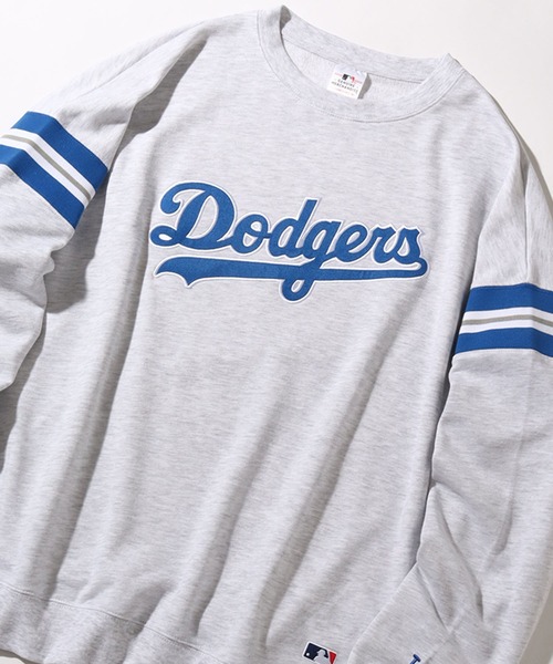 MLB(メジャーリーグベースボール)の「【MLB/メジャーリーグベースボール】袖ライン プルオーバーロゴスウェット(スウェット・メンズ・ホワイト/ネイビー/グリーン/アッシュグレー/ブラック・M/L/LL)」の10枚目の写真