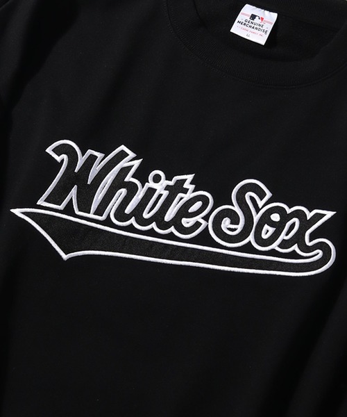 MLB(メジャーリーグベースボール)の「【MLB/メジャーリーグベースボール】袖ライン プルオーバーロゴスウェット(スウェット・メンズ・ホワイト/ネイビー/グリーン/アッシュグレー/ブラック・M/L/LL)」の9枚目の写真