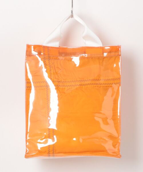 PUEBCO（プエブコ）の「COVERED PARACHUTE DOCUMENT BAG（トートバッグ・メンズ・オレンジ/オリーブ/ホワイト・ONE SIZE）」の4枚目の写真
