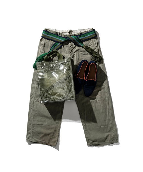 PUEBCO（プエブコ）の「COVERED PARACHUTE DOCUMENT BAG（トートバッグ・メンズ・オレンジ/オリーブ/ホワイト・ONE SIZE）」の15枚目の写真