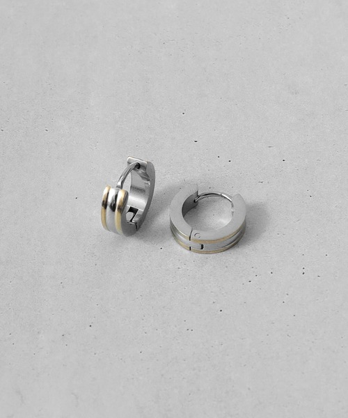 Diliraba（ディリラバ）の「Diliraba 2点セット ポスト316 アレルギー対応 ステンレス 大フープ ピアス（ピアス（両耳用）・メンズ・X/Q/O/J/H/A/W/V/U/T/S/F/E/D/C/R/P/I/G/B/N/M/L/K/その他4/その他1/その他2/その他3/その他5・FREE）」の10枚目の写真