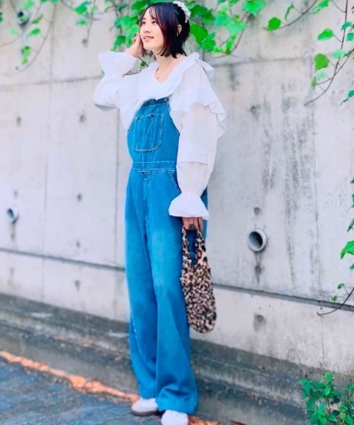 ✨美品✨BORDERS at BALCONY デニム サロペット オーバーオール 2025年最新】BORDERS at BALCONY サロペット・オーバーオール