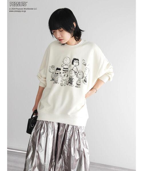 PEANUTS(ピーナッツ)の「■PEANUTS プリントスウェット(スウェット・レディース・アイボリー/グレイッシュベージュ/杢グレー/チャコールグレー・FREE)」の15枚目の写真