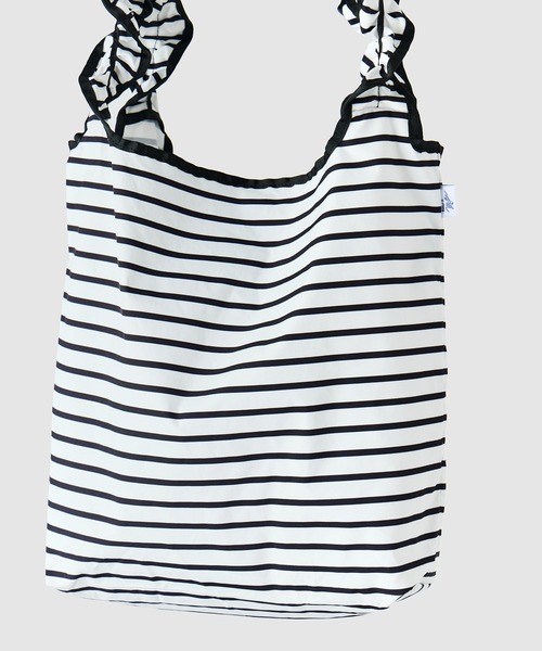 MILLER(ミラー)の「【 Robert P. Miller / ロバート・ピー・ミラー 】 パッカブル仕様 フリル ショルダーバッグ DRE 4S8-PRP100(トートバッグ・レディース・ブラック/ブラウン・FREE)」の12枚目の写真