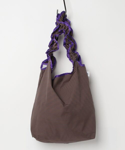 MILLER(ミラー)の「【 Robert P. Miller / ロバート・ピー・ミラー 】 パッカブル仕様 フリル ショルダーバッグ DRE 4S8-PRP100(トートバッグ・レディース・ブラック/ブラウン・FREE)」の7枚目の写真