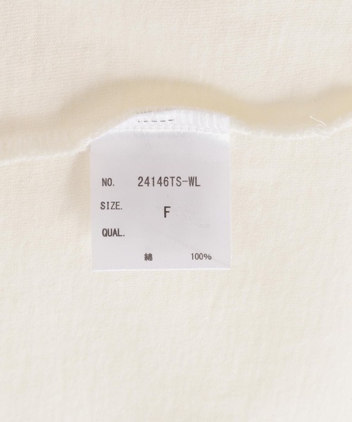 WHITELAND(ホワイトランド)の「WHITELAND/ホワイトランド/ABRAHAM LONGSLEEVE/ロンT(Tシャツ/カットソー・レディース・ホワイト・F)」の12枚目の写真