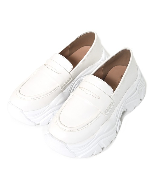 w closet（ダブルクローゼット）の「スニーカーローファー（ローファー・レディース・オフホワイト/ブラック・M/L）」の15枚目の写真