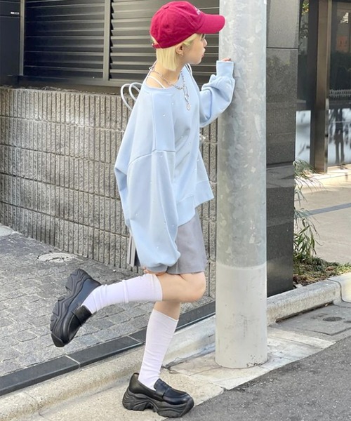 w closet（ダブルクローゼット）の「スニーカーローファー（ローファー・レディース・オフホワイト/ブラック・M/L）」の20枚目の写真