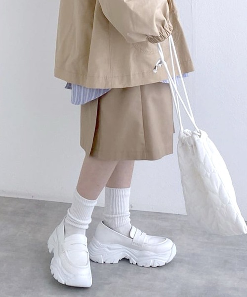 w closet（ダブルクローゼット）の「スニーカーローファー（ローファー・レディース・オフホワイト/ブラック・M/L）」の19枚目の写真