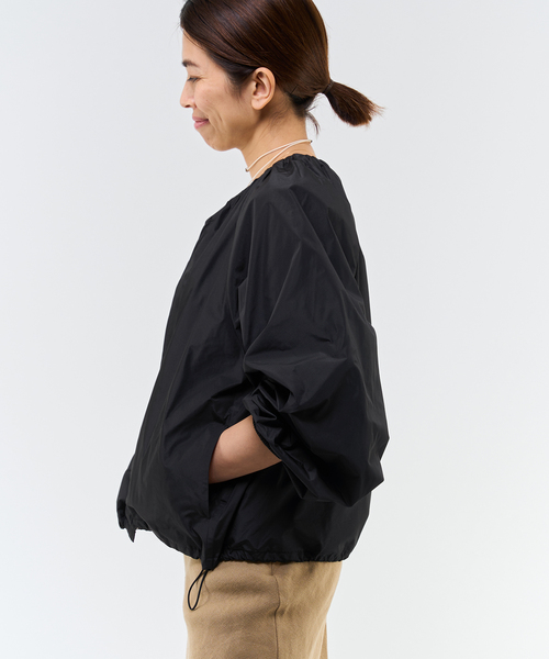 ✨未使用級 イエナ Vネックタフタショートブルゾン ブラック ドローコード 24 ✨未使用級 イエナ Vネックタフタショートブルゾン ブラック