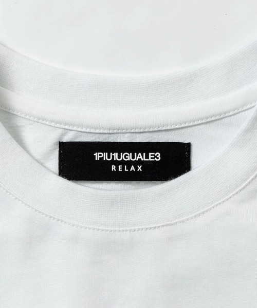1PIU1UGUALE3  RELAX （ウノピゥウノウグァーレトレ リラックス）の「1PIU1UGUALE3 RELAX(ウノピゥウノウグァーレトレ リラックス)フロントロゴ ロゴ刺繍 半袖Tシャツ（Tシャツ/カットソー・メンズ・ブラック/ホワイト・S/M/L/XL/XXL）」の17枚目の写真