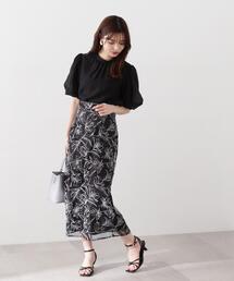 PROPORTION BODY DRESSING | フラワーオーガン刺繍タイトスカート / 1214120309(スカート)