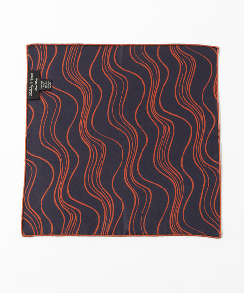 EDIFICE（エディフィス）の「【Holliday & Brown / ホリデー & ブラウン】Wフェイスドットプリントチーフ（バンダナ/スカーフ・メンズ・ブラック系その他/ブラウン・FREE）」の4枚目の写真