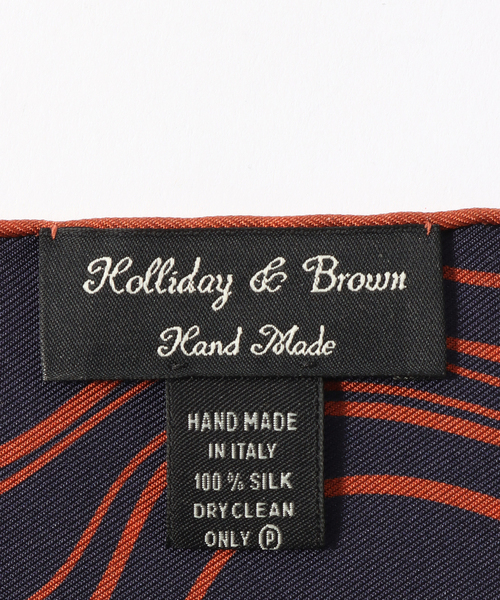 EDIFICE（エディフィス）の「【Holliday & Brown / ホリデー & ブラウン】Wフェイスドットプリントチーフ（バンダナ/スカーフ・メンズ・ブラック系その他/ブラウン・FREE）」の7枚目の写真