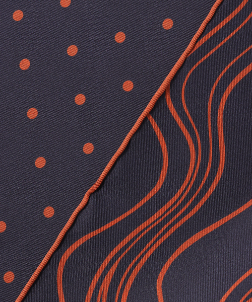 EDIFICE（エディフィス）の「【Holliday & Brown / ホリデー & ブラウン】Wフェイスドットプリントチーフ（バンダナ/スカーフ・メンズ・ブラック系その他/ブラウン・FREE）」の8枚目の写真