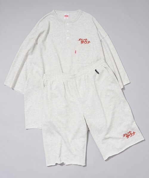 FREAK'S STORE（フリークスストア）の「SAUVENIR/サウベニア 別注 KANNAIGI by Healthknit/裏毛/館内着/ヘルスニット/セットアップ（ルームウェア/パジャマ・メンズ・ホワイト/ブラック/ネイビー/グレー・SMALL/MEDIUM/LARGE）」の3枚目の写真