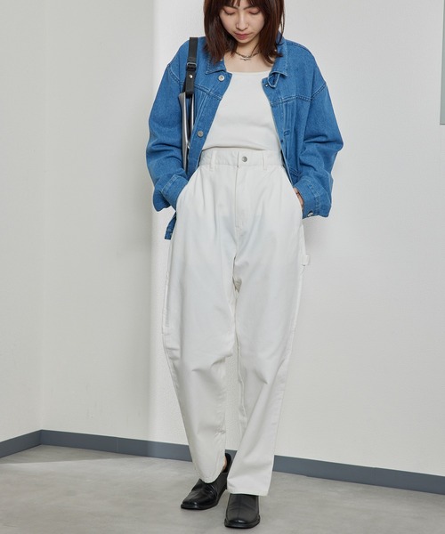 SMITH'S(スミス)の「【SMITH'S】LES HALLES コットンイージーワークペインターパンツ (Unisex) 4175-5031(チノパンツ・メンズ・ベージュ/パープル/ホワイト/ブラック/チャコールグレー・S/M/L/XL)」の10枚目の写真