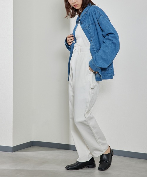 SMITH'S(スミス)の「【SMITH'S】LES HALLES コットンイージーワークペインターパンツ (Unisex) 4175-5031(チノパンツ・メンズ・ベージュ/パープル/ホワイト/ブラック/チャコールグレー・S/M/L/XL)」の12枚目の写真