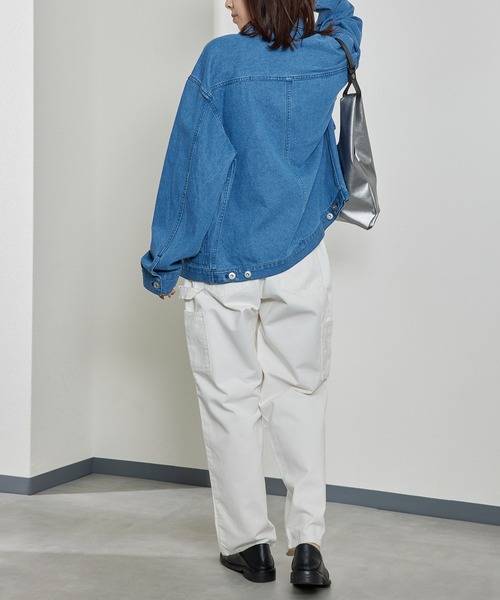 SMITH'S(スミス)の「【SMITH'S】LES HALLES コットンイージーワークペインターパンツ (Unisex) 4175-5031(チノパンツ・メンズ・ベージュ/パープル/ホワイト/ブラック/チャコールグレー・S/M/L/XL)」の13枚目の写真