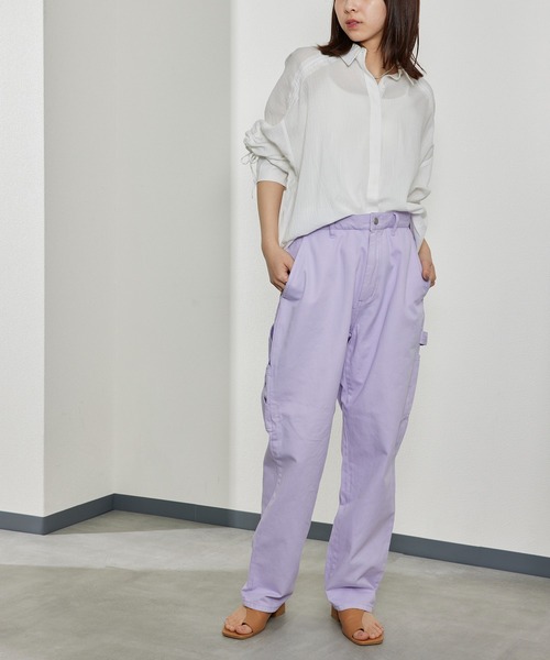 SMITH'S(スミス)の「【SMITH'S】LES HALLES コットンイージーワークペインターパンツ (Unisex) 4175-5031(チノパンツ・メンズ・ベージュ/パープル/ホワイト/ブラック/チャコールグレー・S/M/L/XL)」の17枚目の写真