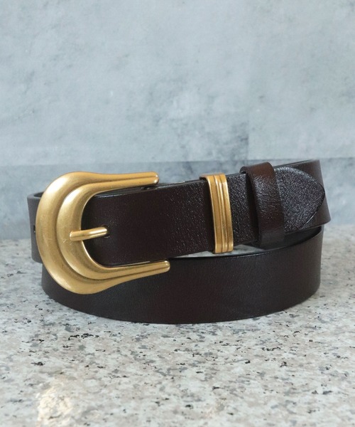 florist（フローリスト）の「【牛革】アンティークバックルレザーベルト（ベルト・レディース・ブラウン系2/ブラウン系1/ブラック系2/ブラック系1・L/M）」の3枚目の写真