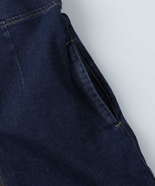 BACK NUMBER（バックナンバー）の「BACK NUMBER(バックナンバー)デニムジャンパースカート（サロペット/オーバーオール・レディース・ダークインディゴブルー/ライトインディゴブルー・L/M）」の11枚目の写真