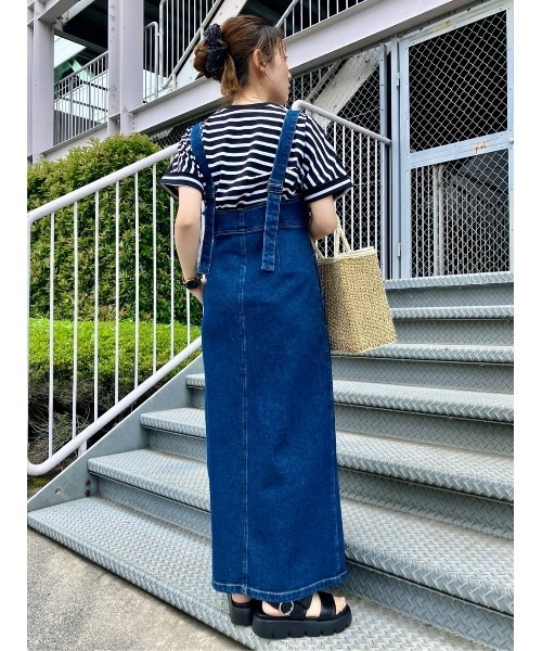 セール】【BACK NUMBER】デニムジャンパースカート（サロペット  
