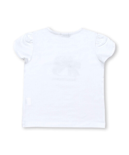 BeBe(ベベ)の「グリッターロゴリボン天竺Tシャツ(90~150cm)(Tシャツ/カットソー・キッズ・ホワイト/ネイビー・130cm/140cm/120cm/150cm/110cm/100cm/90cm)」の8枚目の写真