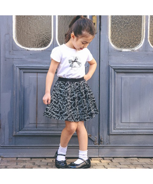 BeBe(ベベ)の「グリッターロゴリボン天竺Tシャツ(90~150cm)(Tシャツ/カットソー・キッズ・ホワイト/ネイビー・130cm/140cm/120cm/150cm/110cm/100cm/90cm)」の21枚目の写真