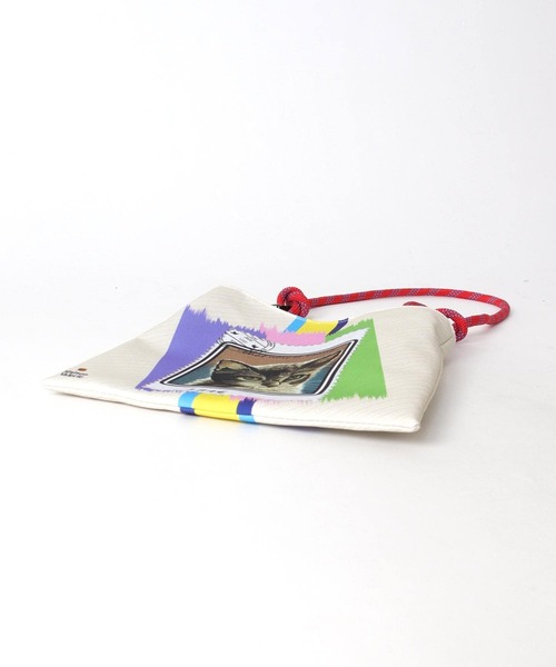 Three Four Time(スリーフォータイム)の「Stamp Bag(ショルダーバッグ・レディース・グリーン/イエロー/ピンク/オフホワイト・FREE)」の8枚目の写真