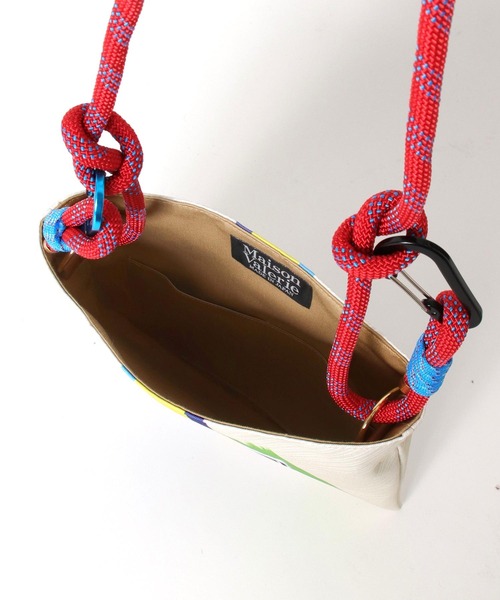 Three Four Time(スリーフォータイム)の「Stamp Bag(ショルダーバッグ・レディース・グリーン/イエロー/ピンク/オフホワイト・FREE)」の9枚目の写真